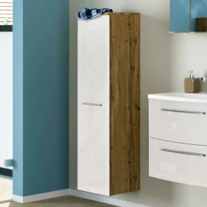 1-türiger Badschrank In Weiß Hochglänzend – Keiran 8