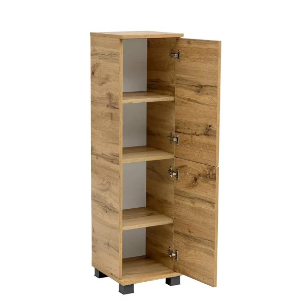 117 Cm Hoher Badschrank In Wildeiche Touchwood NB – Jessmi 5