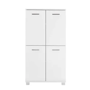 117 Cm Hohes Türen Highboard In Weiß – Enres 12
