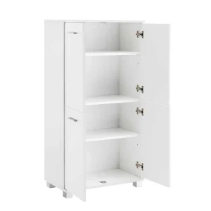 117 Cm Hohes Türen Highboard In Weiß – Enres 14