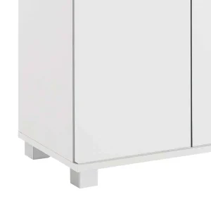 117 Cm Hohes Türen Highboard In Weiß – Enres 16