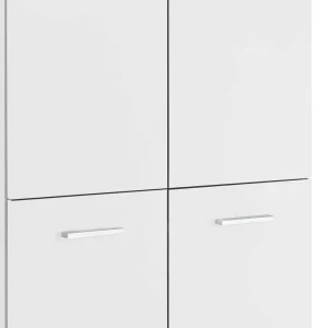 117 Cm Hohes Türen Highboard In Weiß – Enres 18