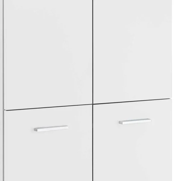 117 Cm Hohes Türen Highboard In Weiß – Enres 7