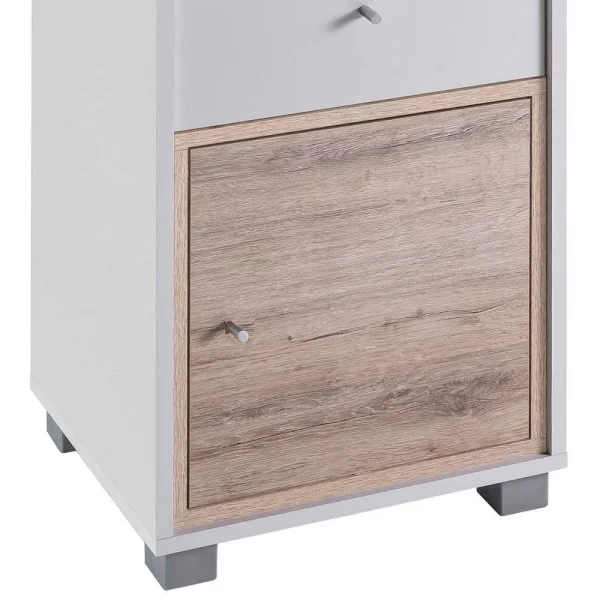 124cm Badschrank In Weiß Wildeiche – Yuliva 5