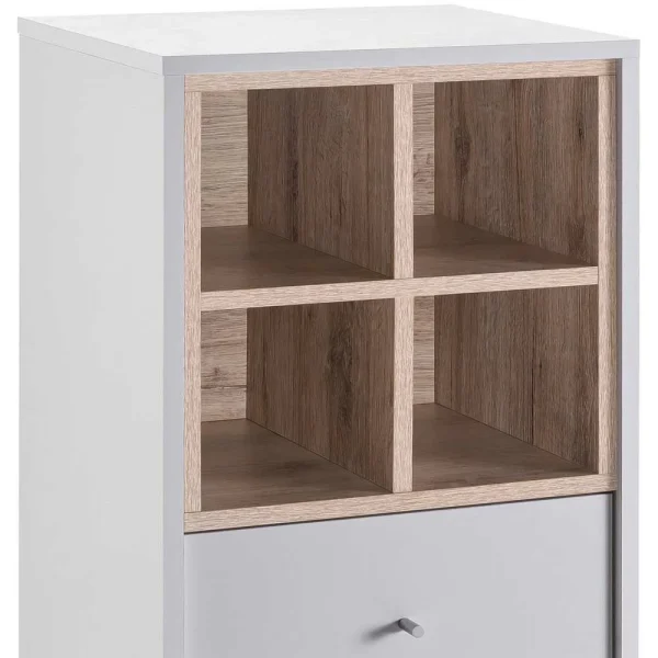 124cm Badschrank In Weiß Wildeiche – Yuliva 6
