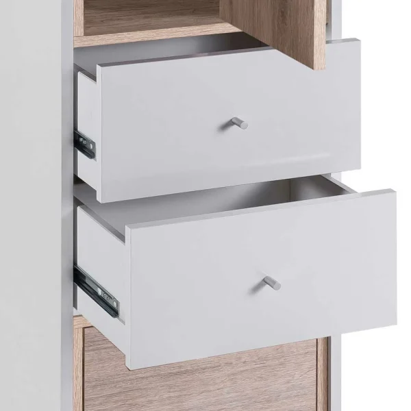 124cm Badschrank In Weiß Wildeiche – Yuliva 7