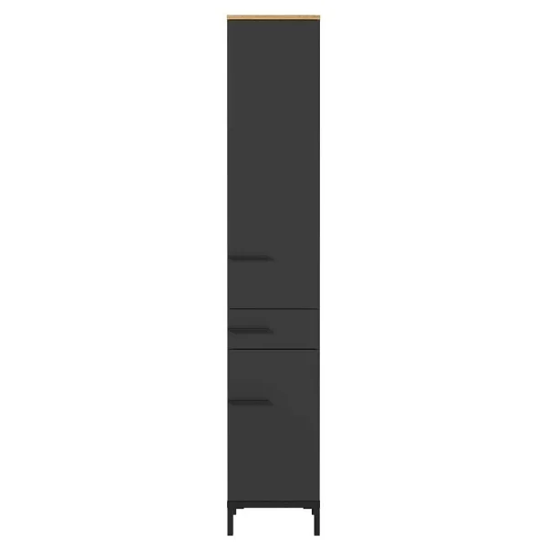 1,90 M Bad Hochschrank In Dunkelgrau – Lucrino 3