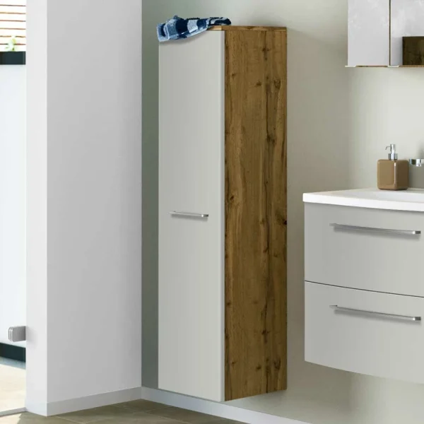 130 Cm Hoher Bad Hochschrank Zum Stellen Oder Hängen – Lomion 3