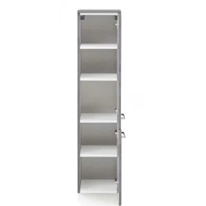135 Cm Hoher Bad Midischrank In Dunklem Grau – Dastroz 14