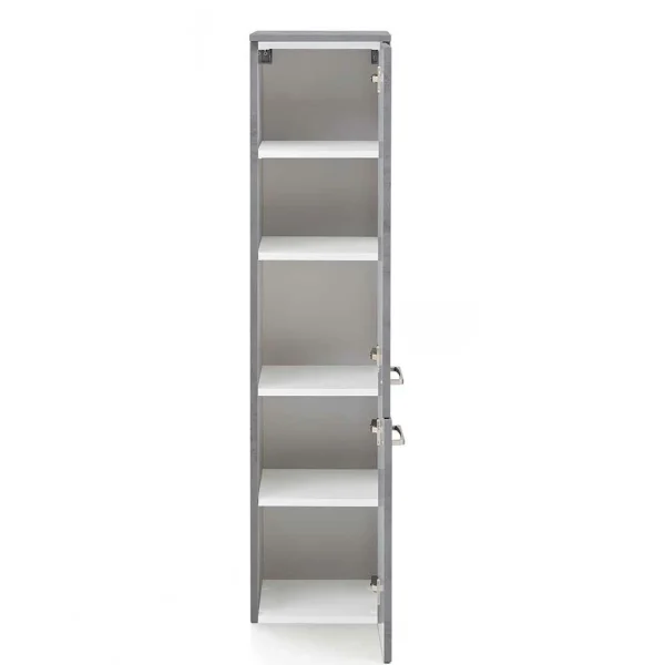135 Cm Hoher Bad Midischrank In Dunklem Grau – Dastroz 5