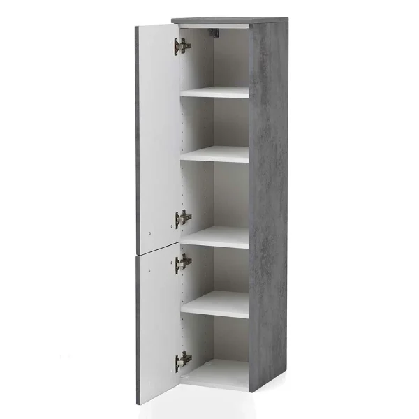 135 Cm Hoher Bad Midischrank In Dunklem Grau – Dastroz 6