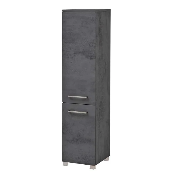 135 Cm Hoher Bad Midischrank In Dunklem Grau – Dastroz 1