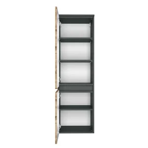 135 Cm Hoher Bad Schrank Mit Zwei Türen – Endely 12