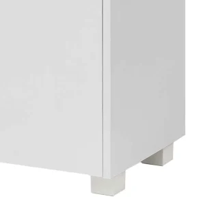 165cm Hoher 4-türiger Badschrank In Weiß – Etravia 10