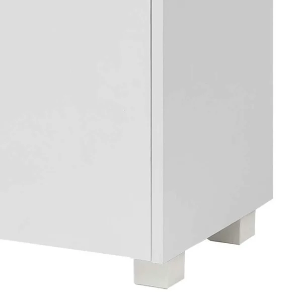 165cm Hoher 4-türiger Badschrank In Weiß – Etravia 4