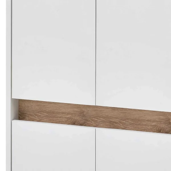 165cm Hoher 4-türiger Badschrank In Weiß – Etravia 5