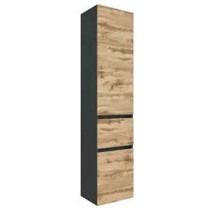 185x40x35 Bad Hochschrank In Dekor Wildeiche – Endely 10