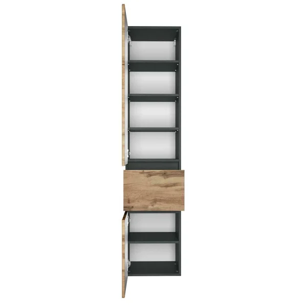 185x40x35 Bad Hochschrank In Dekor Wildeiche – Endely 4
