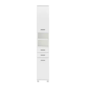 194 Cm Hoher Badschrank In Weiß – Enres 10