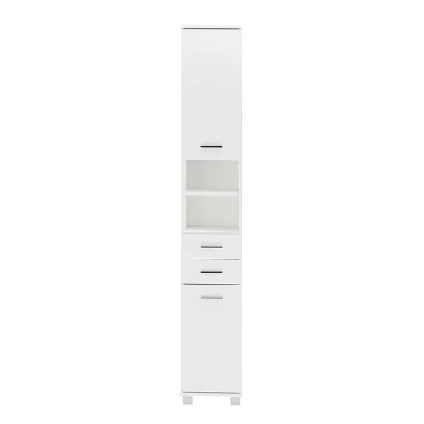 194 Cm Hoher Badschrank In Weiß – Enres 3