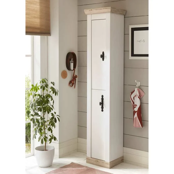2-türiger Badezimmer Hochschrank Im Country Style – Doules 3