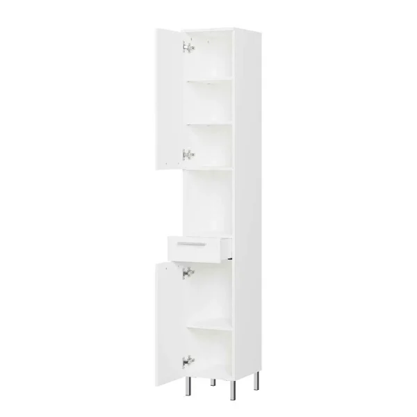 2-türiger Badezimmer-Hochschrank Mit Schublade – Maiksena 5
