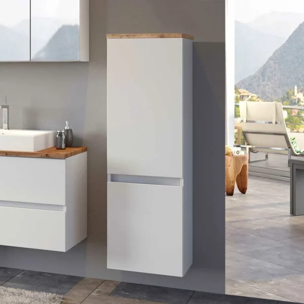 2-türiger Badezimmerschrank 40x130x35cm – Misbonas 3