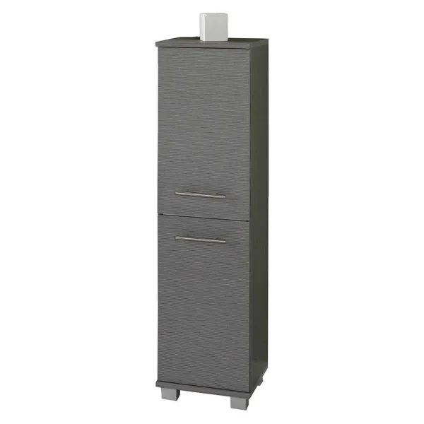 2-türiger Midischrank In Touchwood Grau – Invicalo 1