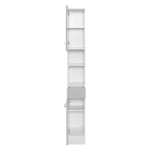 25x190x35 Bad Hochschrank In Hellem Grau – Girios I 12