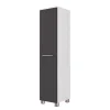 30x130x27 Bad-Schrank In Grau & Weiß – Rabions 22