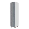 30x130x27 Badezimmer-Schrank In Dekor Eiche Grau – Pranos 17