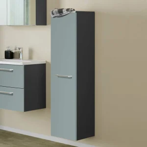 30x130x27 Badschrank Mit Front Grün Grau – Renuan 9