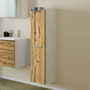 30x130x27 Badschrank Mit Wildeiche Front – Schanov 9