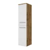 30x130x35 Bad Hochschrank In Weiß & Wildeiche – Yazemina 22