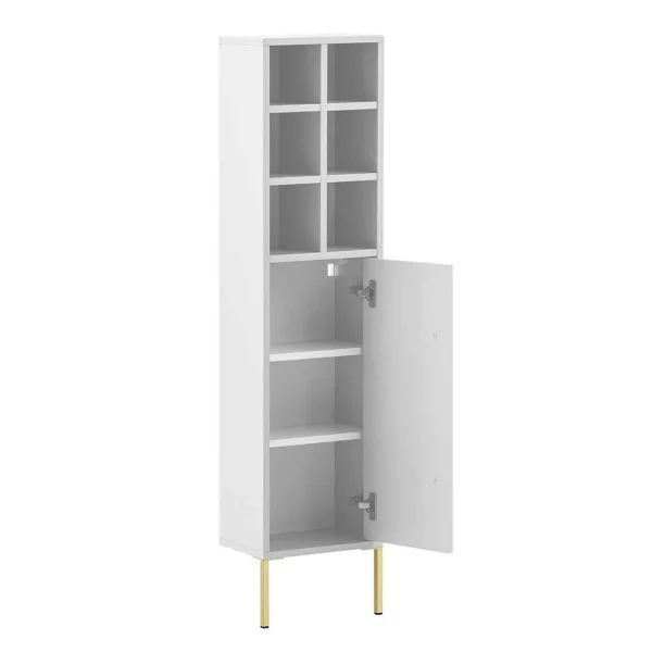 30x131x22 Badschrank In Weiß & Gold – Nuszaleva I 4