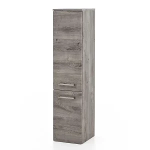 30x135x35 Bad Seitenschrank In Eiche Grau – Svegaria 12