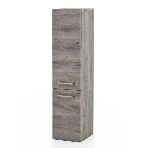 30x135x35 Bad Seitenschrank In Eiche Grau – Svegaria 4