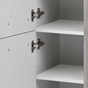 30x135x35 Bad Seitenschrank In Eiche Grau – Svegaria 18