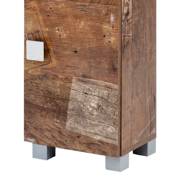 30x168x23 Badezimmer Hochschrank 3-türig – Arolina 7