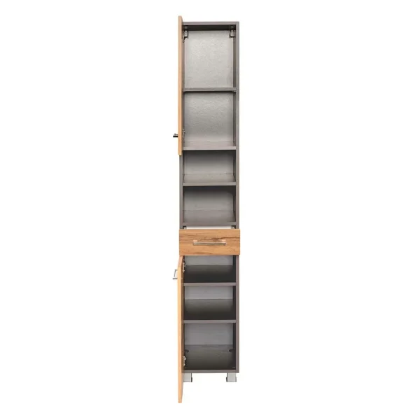 30x180x35 Bad Hochschrank Mit Wildeiche Front – Ishes 4