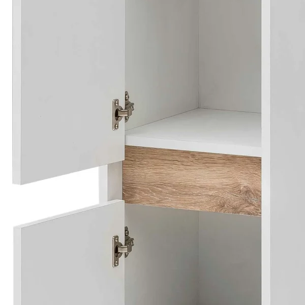 31 Cm Schmaler Badschrank In Weiß – Etravia 7