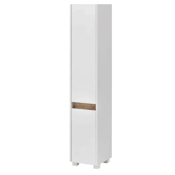 31 Cm Schmaler Badschrank In Weiß – Etravia 1