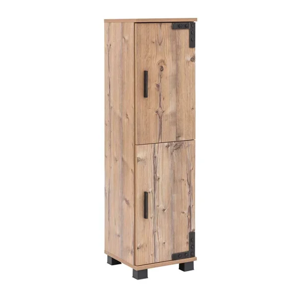 31x117x33 Badschrank In Fichte Grau Dekor – Dadros I 5