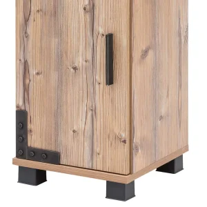 31x117x33 Badschrank In Fichte Grau Dekor – Dadros I 16