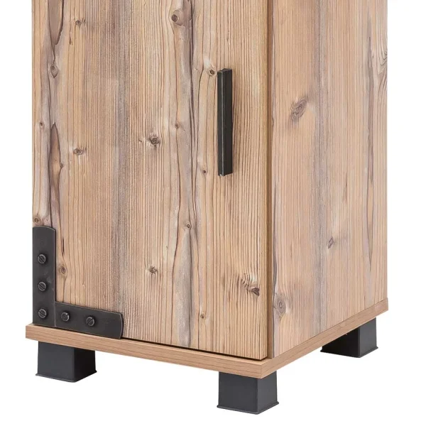 31x117x33 Badschrank In Fichte Grau Dekor – Dadros I 6