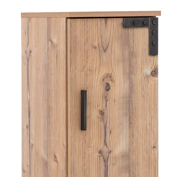 31x117x33 Badschrank In Fichte Grau Dekor – Dadros I 7