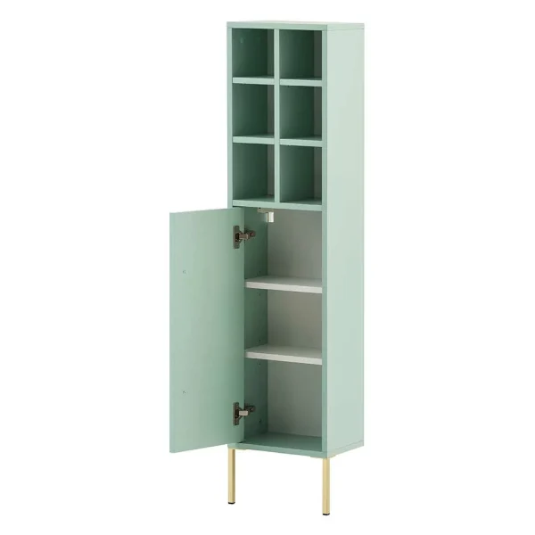31x131x22 Badschrank In Mintgrün & Gold – Aparcian 4