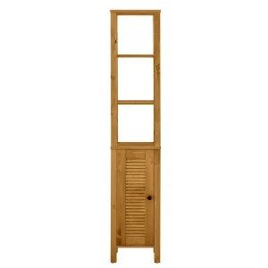 33x170x30 Bad Schrank Mit 3 Offenen Fächern & Tür – Zavieca 12