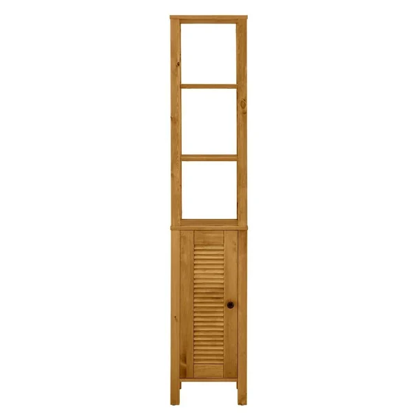 33x170x30 Bad Schrank Mit 3 Offenen Fächern & Tür – Zavieca 4