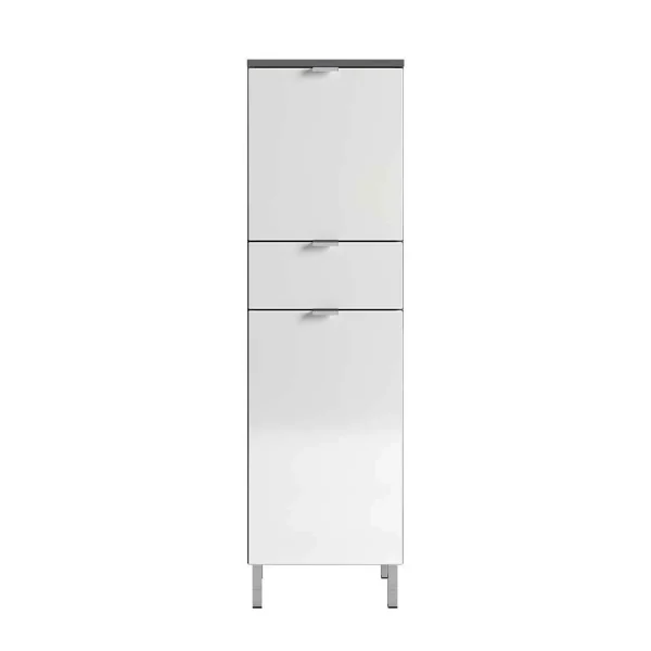 34x120x34 Hochglanz Badschrank In Weiß – Otrus 4